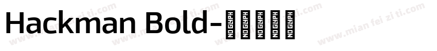 Hackman Bold字体转换